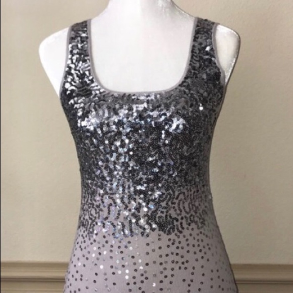 Gray Sequin tank